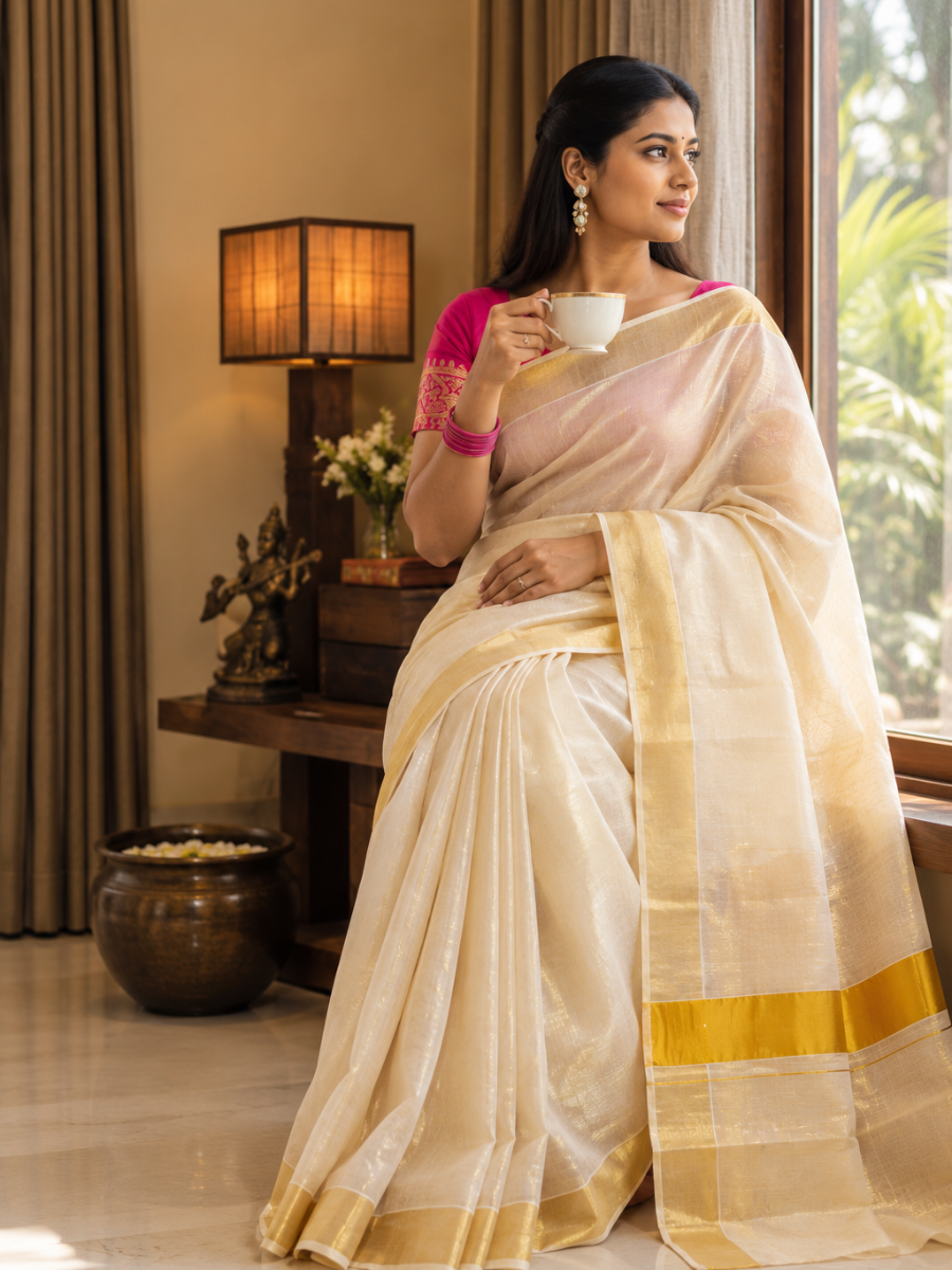 Tissue Saree
